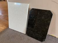 (2) Marble Granite Slabs 
