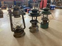 (3) Antique Lamps