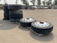 (10) Michelin 275/80R24.5 Tires w/ Aluminum Rims