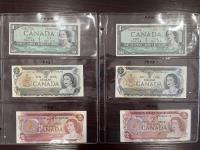 (6) Collectible Canadian Bills 