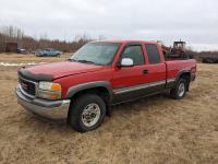 2000 GMC 2500 SLE 4X4 Extended Cab Pickup Truck