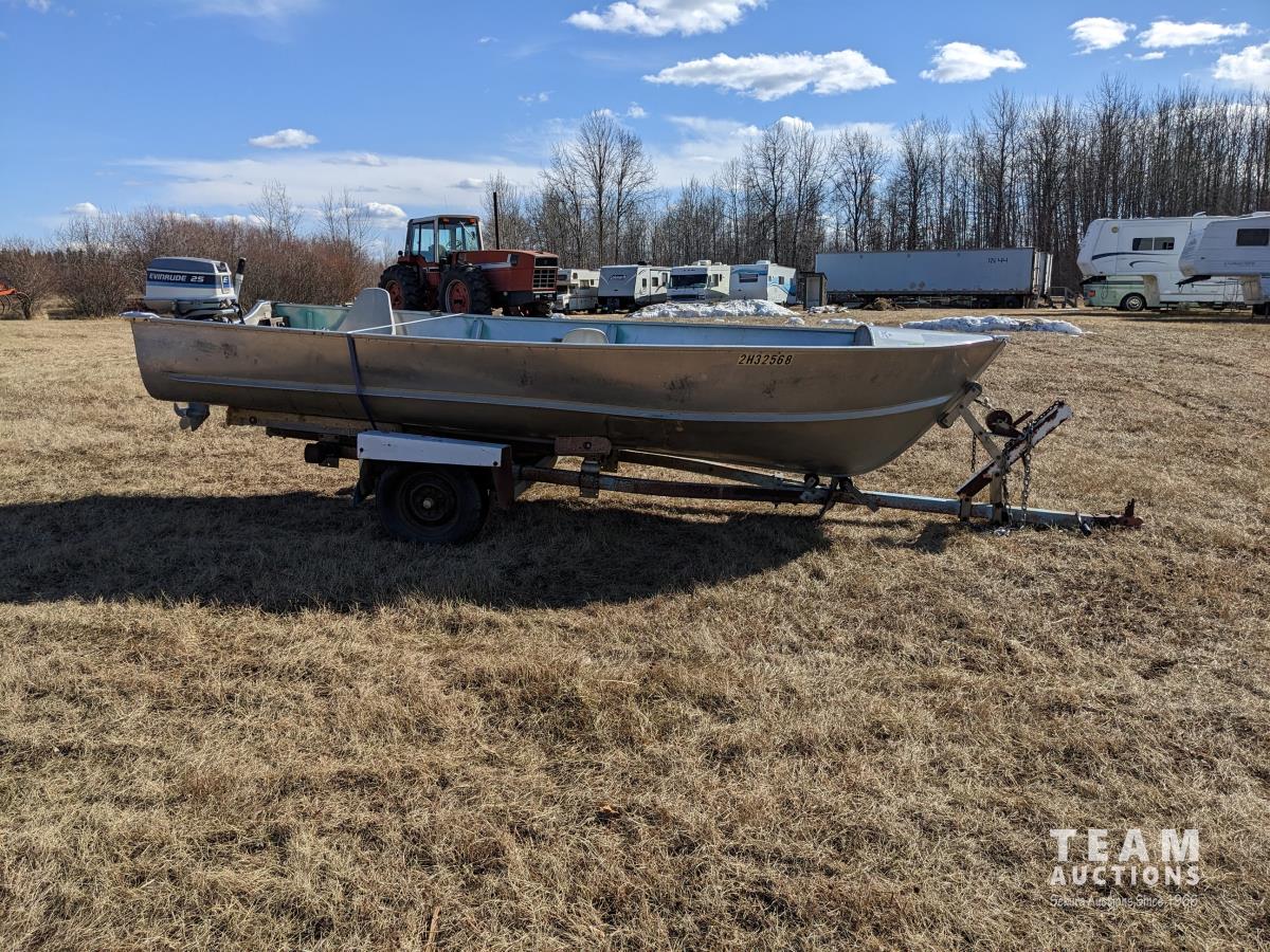 Lund 16 Ft Boat with Trailer - 23EE | Team Auctions