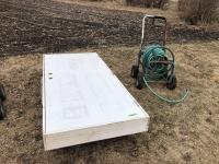 Hose Reel with Hose, Exterior 36 Inch Door with Frame