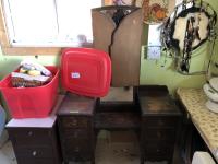 Vintage Dresser & Household Items