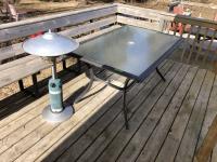 Outdoor Table & Heater