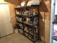 (2) Shelf Units & Painting Supplies