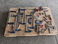 (20) Various Sized Clamps