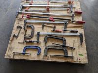 (15) Various Sized Wood Clamps