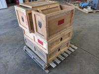 (4) Wooden Crates