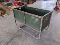 48 Inch Metal Mail Tub with Casters
