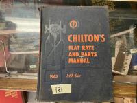 Chiltons Flat Rate & Parts Manual 1963