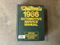 Chiltons Automotive Service Manual 1986
