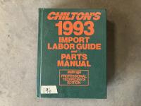 Chiltons Import Labor Guide & Parts Manual