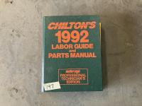 Chiltons Labor Guide & Parts Manual 1992