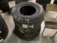 (3) - 12 Ply Rim Implement Tires
