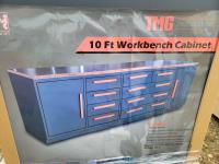 TMG Industrial TMG-WB10B 10 Ft Bamboo Table Top Workbench