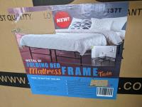 Metal Bi-Folding Twin Bed Frame