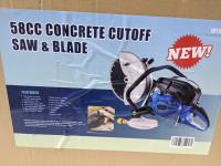 58 cc Concrete Gas Cutoff Saw and Blade 