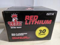 (30) Tubes of Red Lithium Multi-Purpose Grease 