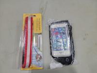Pet Collar & Leash and Waterproof Phone Carrying Case 