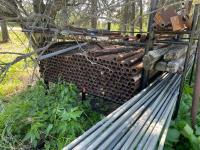 (300±) Steel 8 Ft Posts and (33±) Steel Rods 