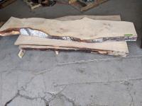 (3) Wooden Slabs Unfinished 