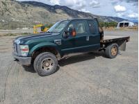 2008 Ford F350SD XLT 4X4 Extended Cab Flat Deck Truck
