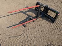 Dirt Trax Bale Spear - Skid Steer Attachment