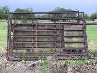(3) Heavy Duty Custombuilt Overhead 12 Ft Bison Panels with Gates