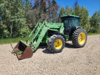 1992 John Deere 3255 MFWD Loader Tractor