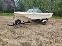 Reinell 15 Ft Open Bow Boat & Trailer