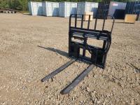 Hydraulic Side Shift 48 Inch Pallet Forks - Skid Steer Attachment