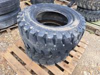 (2) 12R16.5 Skid Steer Tires
