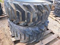 (2) 355/55D625 Tires On 9 Bolt Steel Rims