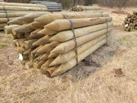 (50) 5-6 Inch X 8 Ft Treated Posts 