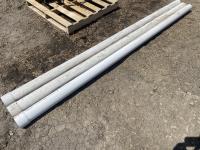 (3) 4 Inch X 10 Ft Sdr-35 White PVC Pipes