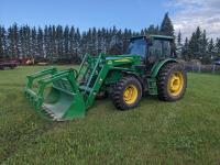 2014 John Deere 6105D MFWD Loader Tractor