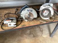 (2) Skill Saws and Jig Saw 