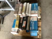 Pallet of Various Sizes and Kinds of Welding Rods