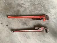 48 Inch and 36 Inch Ridgid Pipe Wrenches 