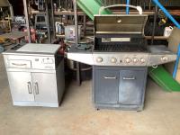 Propane Barbecue and Storage Cooler 