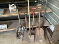 (6) Various Steel Shovels