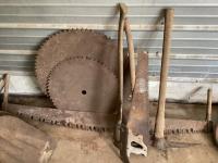 Antique Saw Blades and Hand Tools 