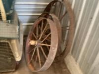 (5) Antique Steel Wheels 