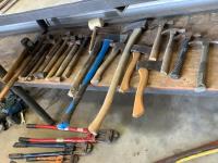 Qty of Various Hammers and Axes
