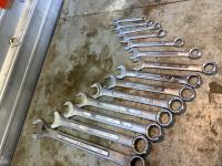 (14) Piece Standard Size Open End Wrench Set