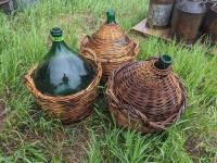 (3) Large Wine Carboys