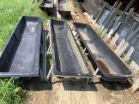 (3) Behlen Country 10 Ft Poly Grain Feeders