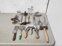 Qty of Antique Kitchen Tools
