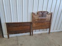 Antique Headboard and Footboard